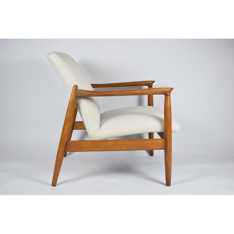 Vintage armchair E. Homa beige 1960s