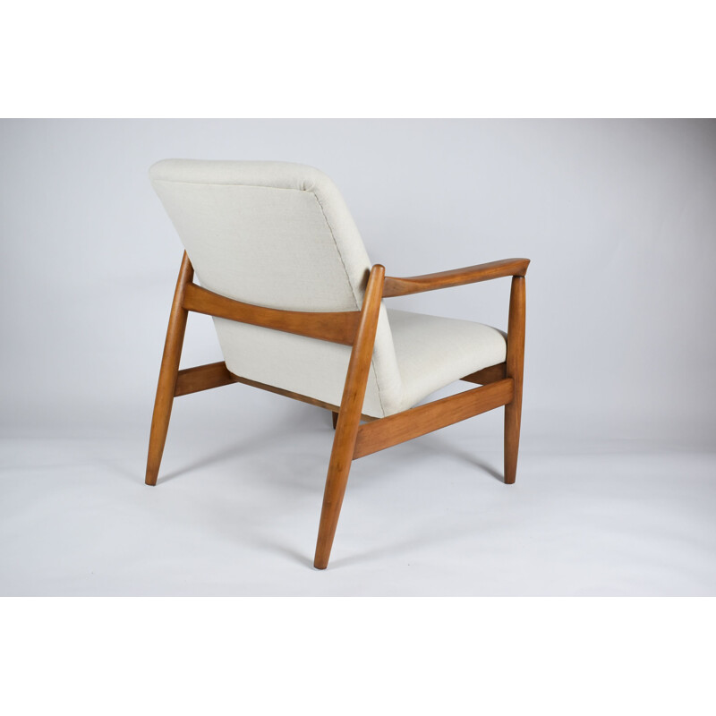 Vintage armchair E. Homa beige 1960s