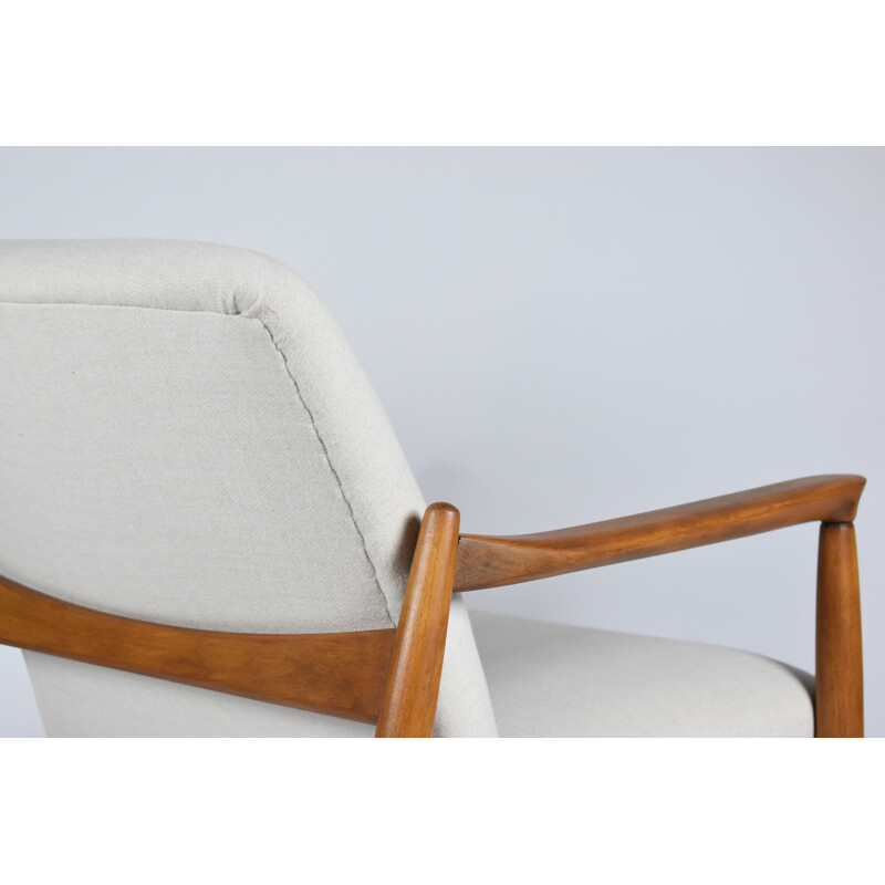 Vintage armchair E. Homa beige 1960s