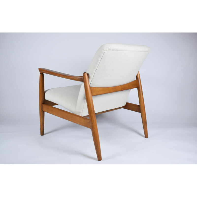 Vintage armchair E. Homa beige 1960s