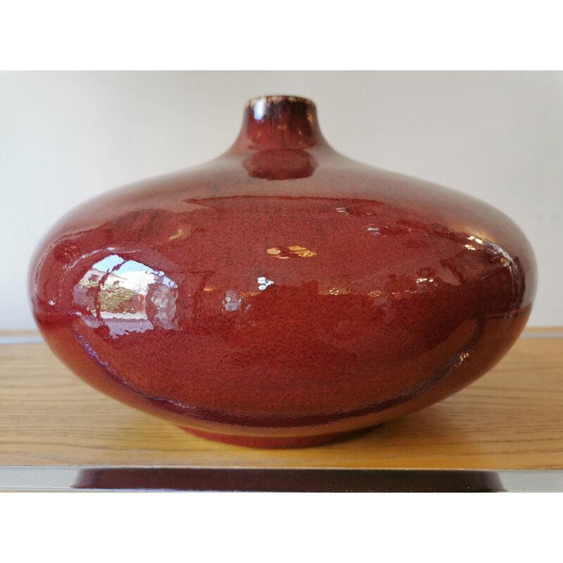 Vintage ceramic vase ball drop 1970's
