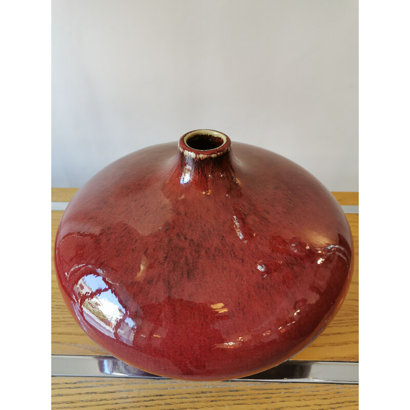 Vintage ceramic vase ball drop 1970's