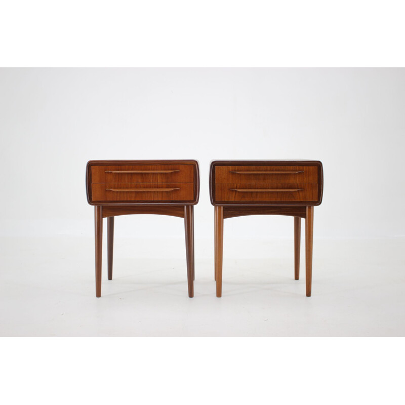 Pair of vintage Bedside Tables Johannes Andersen 1960s