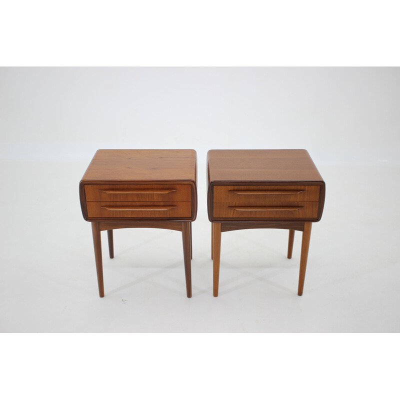 Pair of vintage Bedside Tables Johannes Andersen 1960s