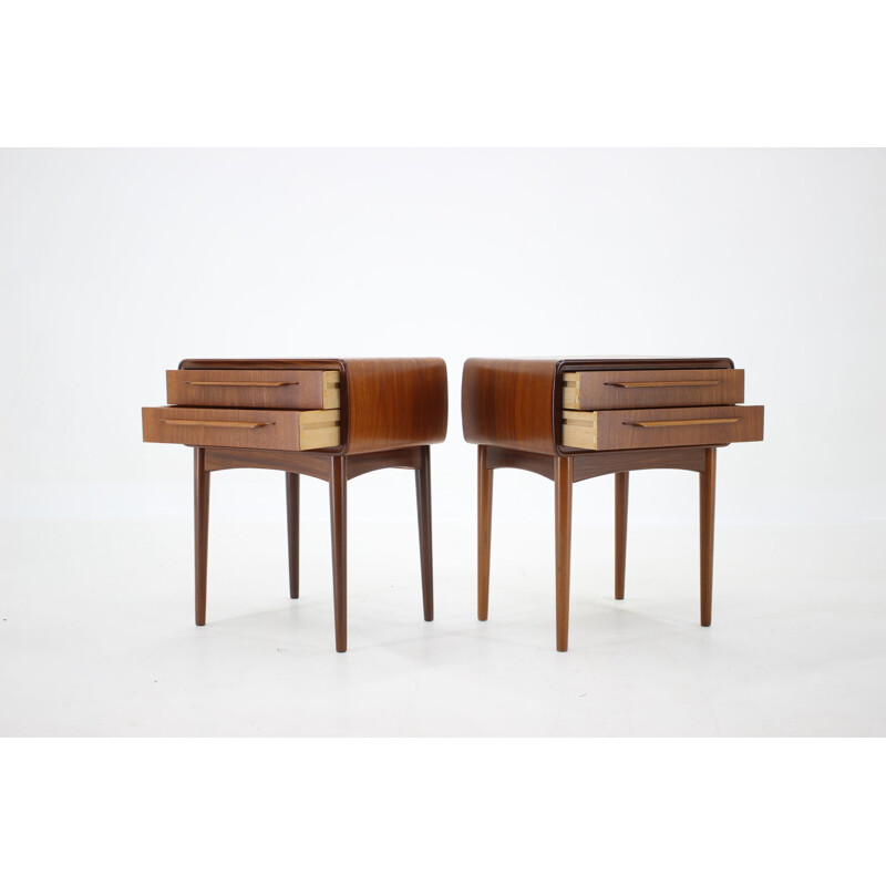 Pair of vintage Bedside Tables Johannes Andersen 1960s