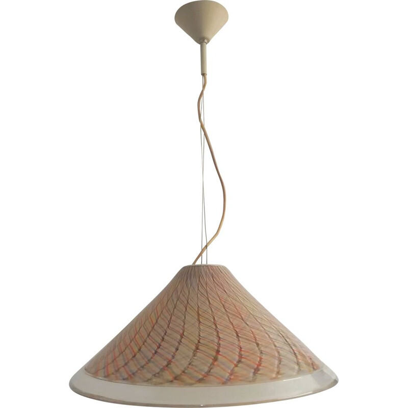 Vintage "De Majo" Murano ceiling lamp 1980