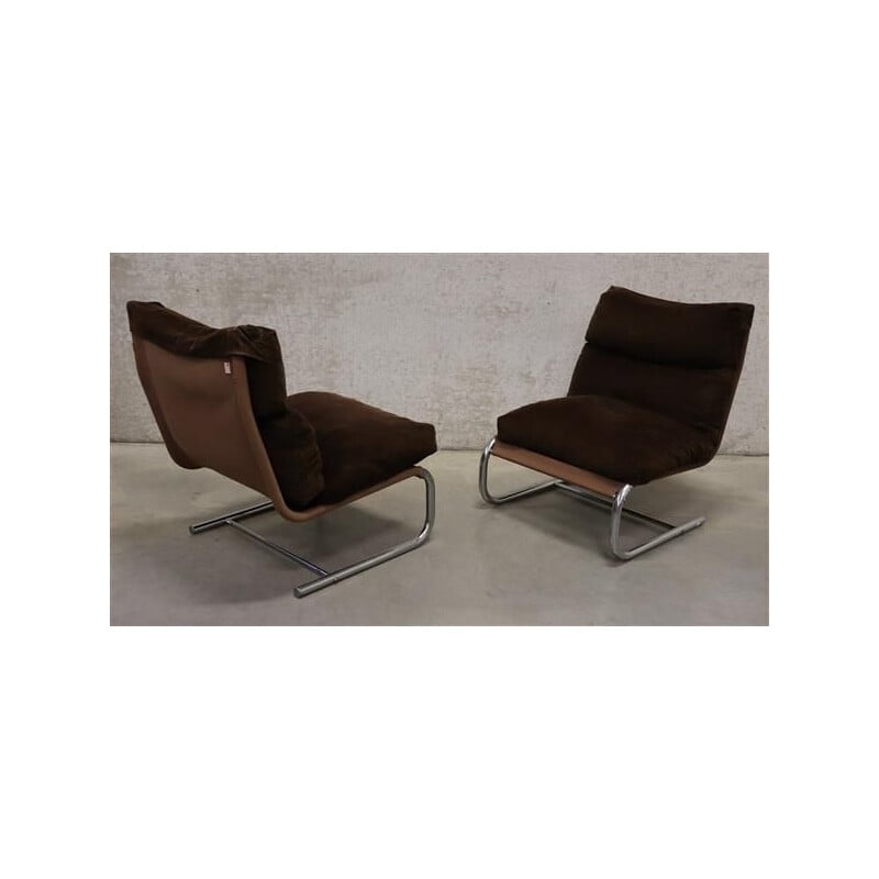 Set of 6 Vintage  Lounge chairs Johan Huldt Innovator 1970