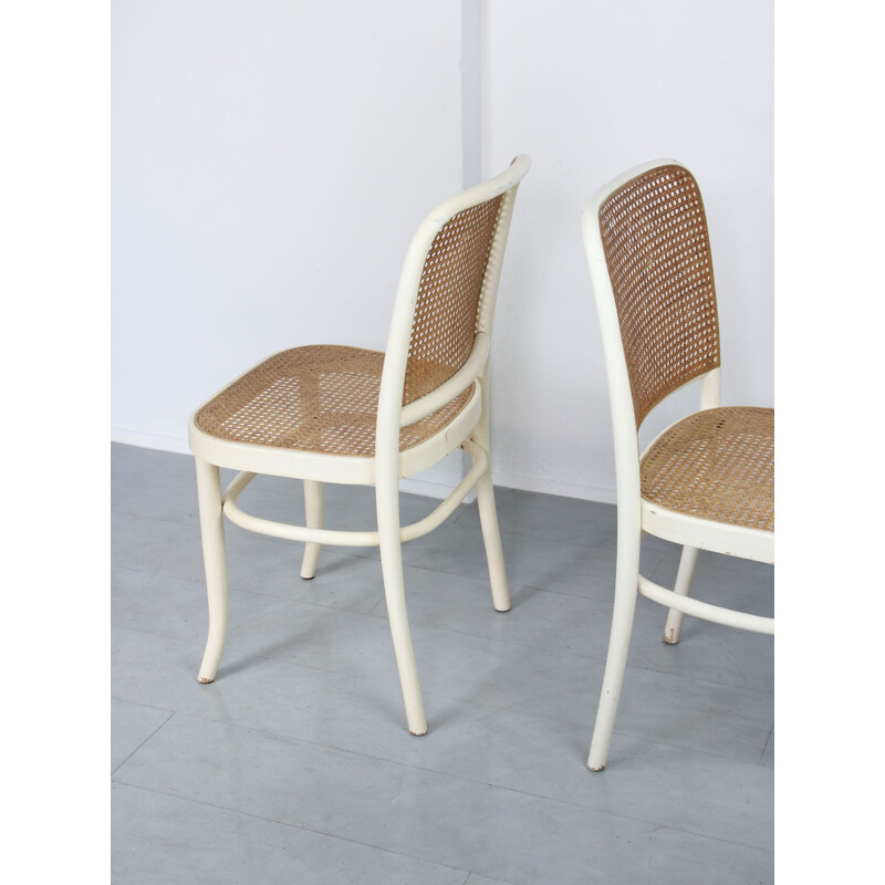 Paire de vintage de chaises No. 811 par Josef Hoffmann pour Thonet,