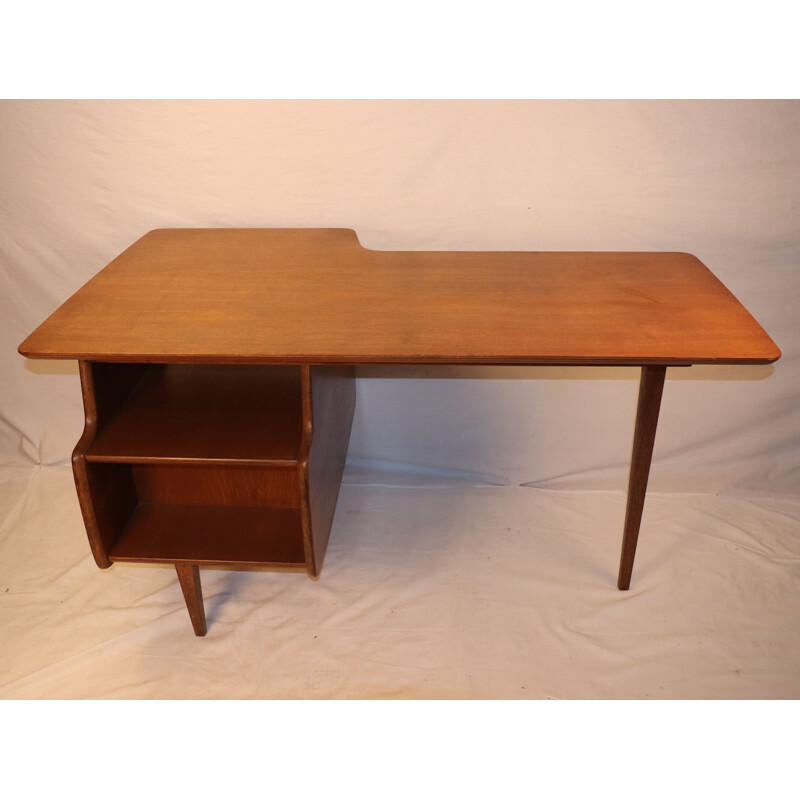 Vintage desk by Jacques Hauville Bema 1950