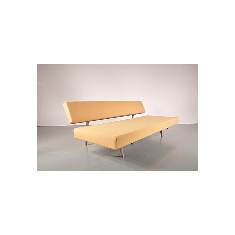 Spectrum sleeping sofa in metal and yellow fabric, Martin VISSER - 1960s