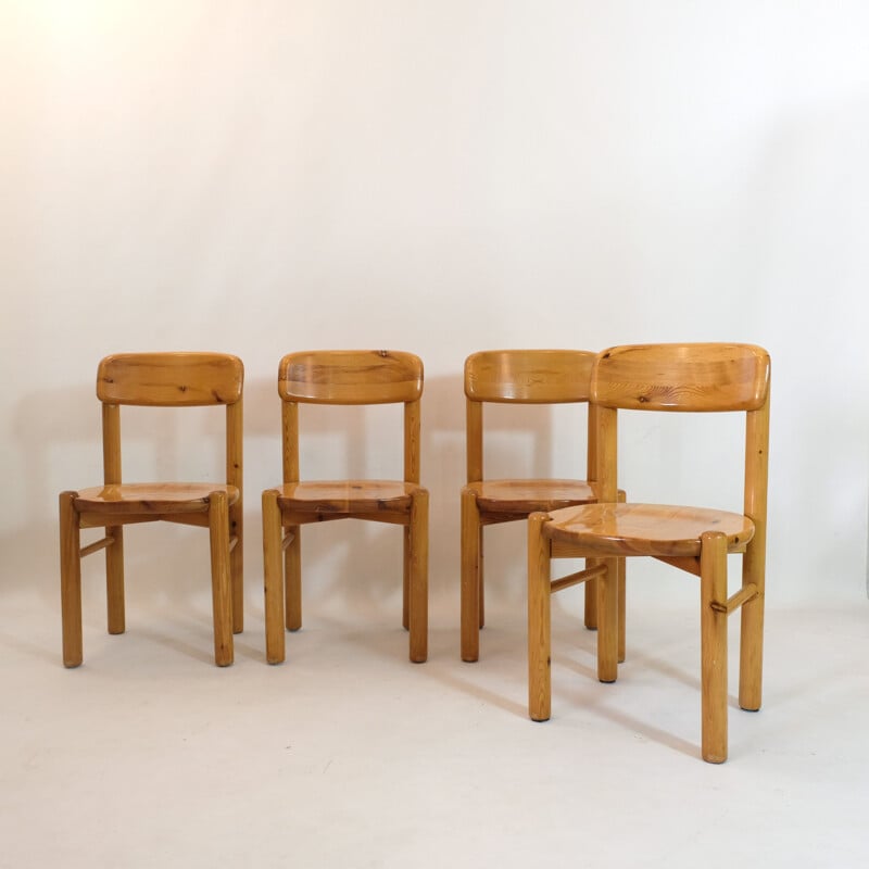 Set of 4 vintage chairs by Rainer Daumiller, 1970s
