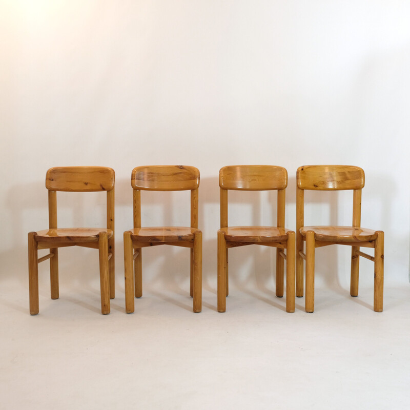 Ensemble de 4 chaises vintage par Rainer Daumiller, 1970s