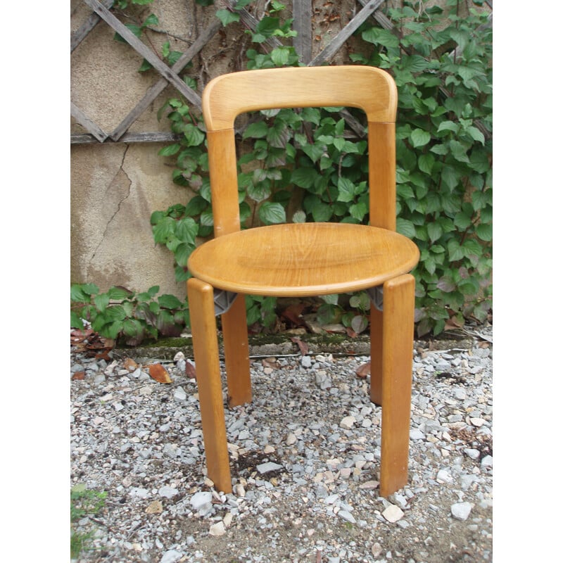 Set of 4 vintage chairs by Bruno Rey, 1971