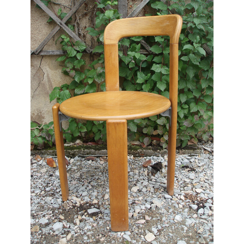 Set of 4 vintage chairs by Bruno Rey, 1971