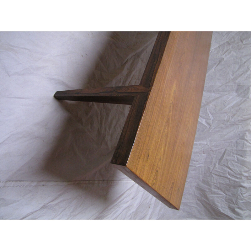 Danish rosewood coffee table by Severin Hansen, 1960