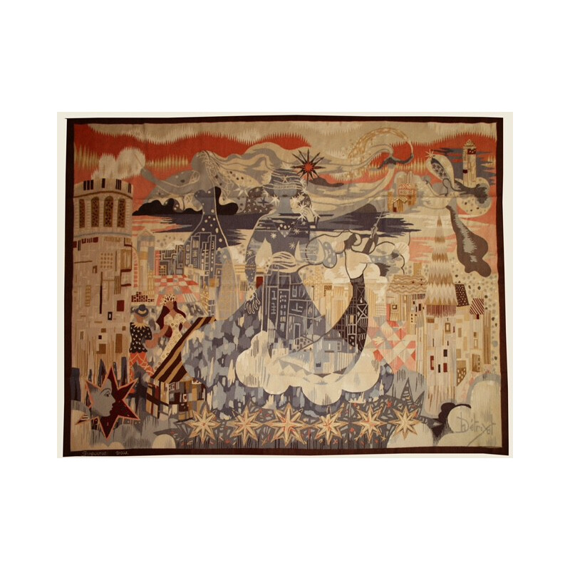 "Fairies" Aubusson tapestry, Hélène DETROYAT - 1950s