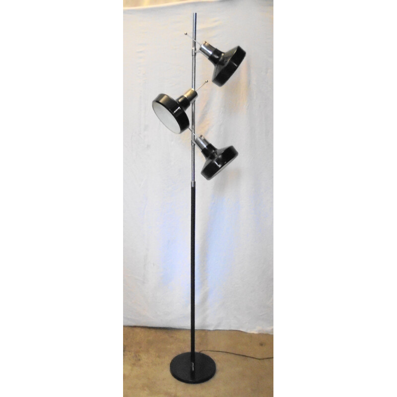 Vintage Floor lamp with 3 spots by Etienne Fermigier,1960s