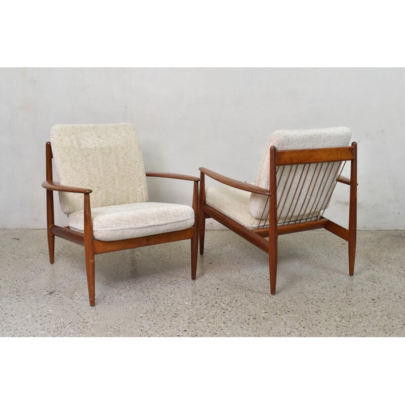 Vintage Model 118 Armchairs by Grete Jalk for France & Daver Daverkosen