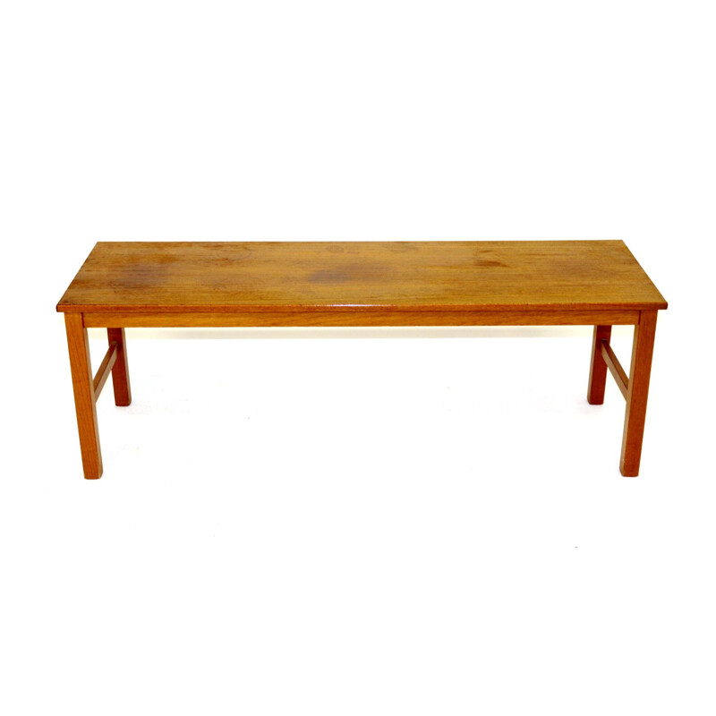 Vintage Minimalist  teak bench, Sweden 1960