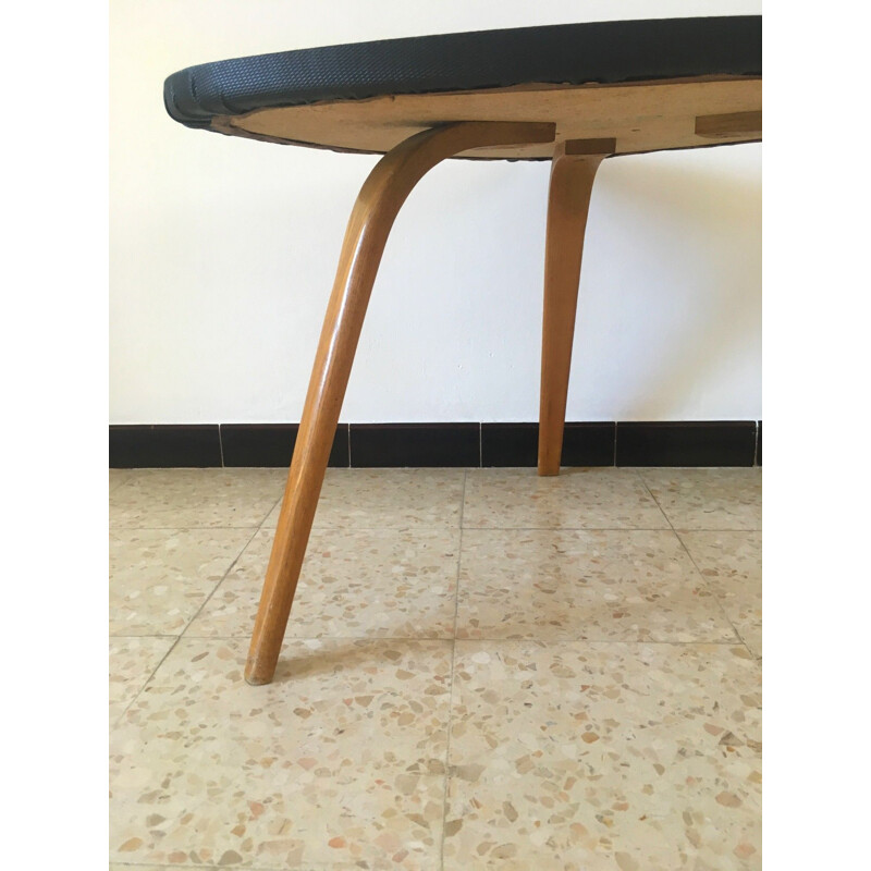 Vintage coffee table Bow-Wood 1950