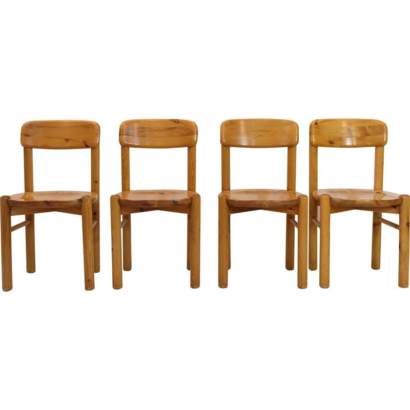 Ensemble de 4 chaises vintage par Rainer Daumiller, 1970s
