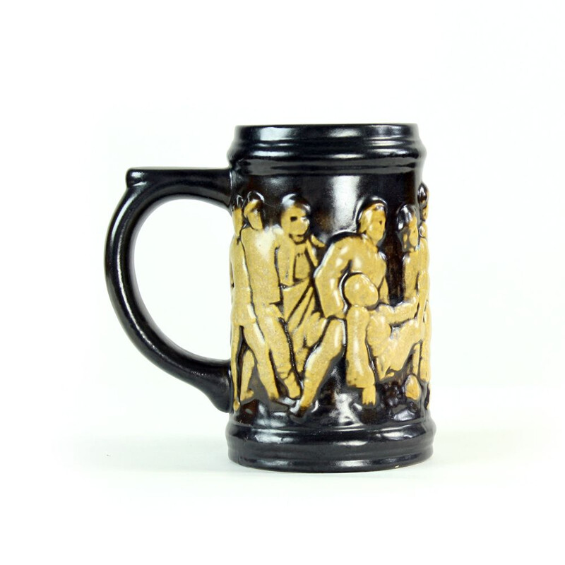 Vintage Ceramic Mug Czechoslovakia 1960s