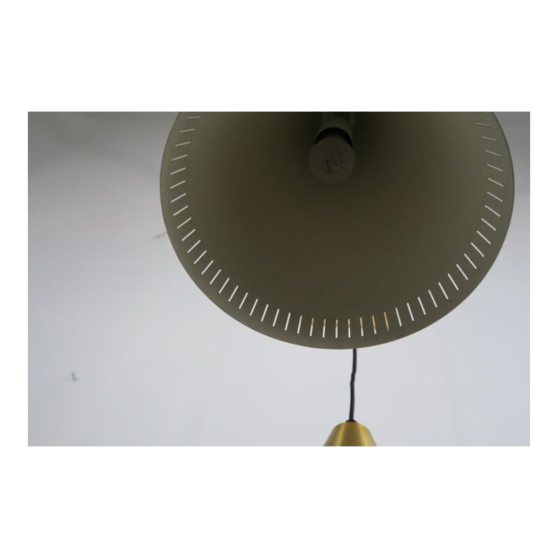 Coppia di lampade a sospensione vintage in ottone di Svend Aage Holm Sorensen