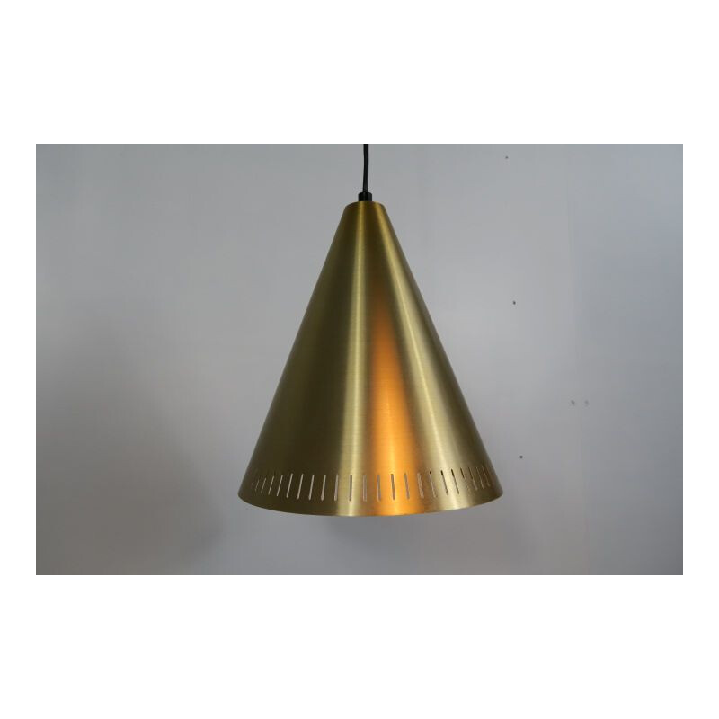 Par de lâmpadas pendentes de latão vintage de Svend Aage Holm Sorensen