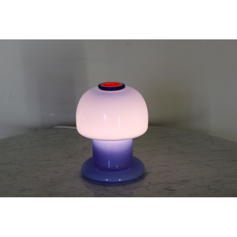 Vintage Murano table lamp, Vistosi lamp 1970