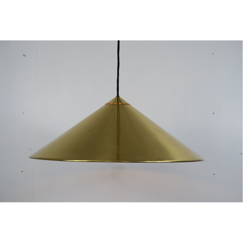 Pair of vintage brass pendant lamps by Florian Schultz