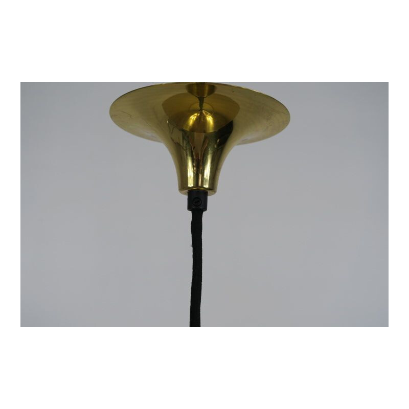 Coppia di lampade a sospensione vintage in ottone di Florian Schultz