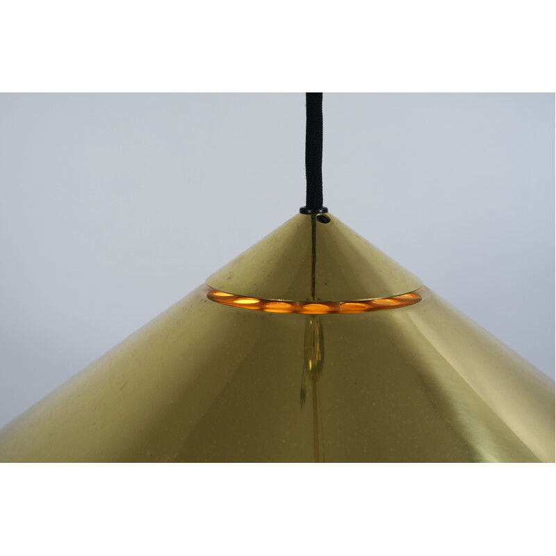 Pair of vintage brass pendant lamps by Florian Schultz