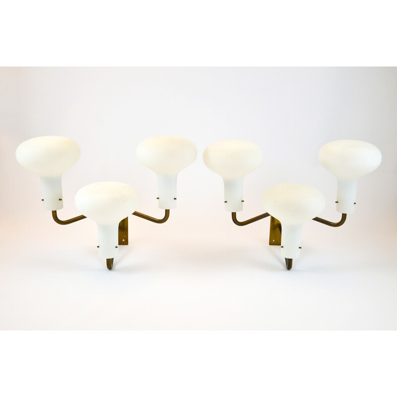 Set of 5 vintage Lp12A sconces by Ignazio Gardella for Azucena, 1959