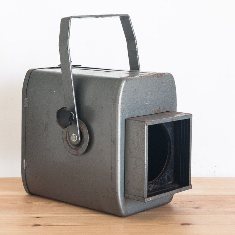 Vintage metal photography projector, Spain 1970