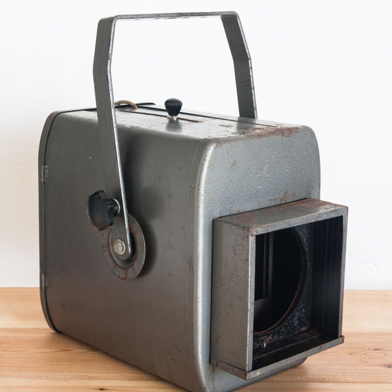 Vintage metal photography projector, Spain 1970