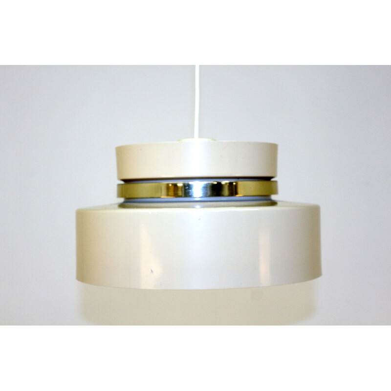 Vintage metal pendant lamp, Carl Thore, Sweden 1970