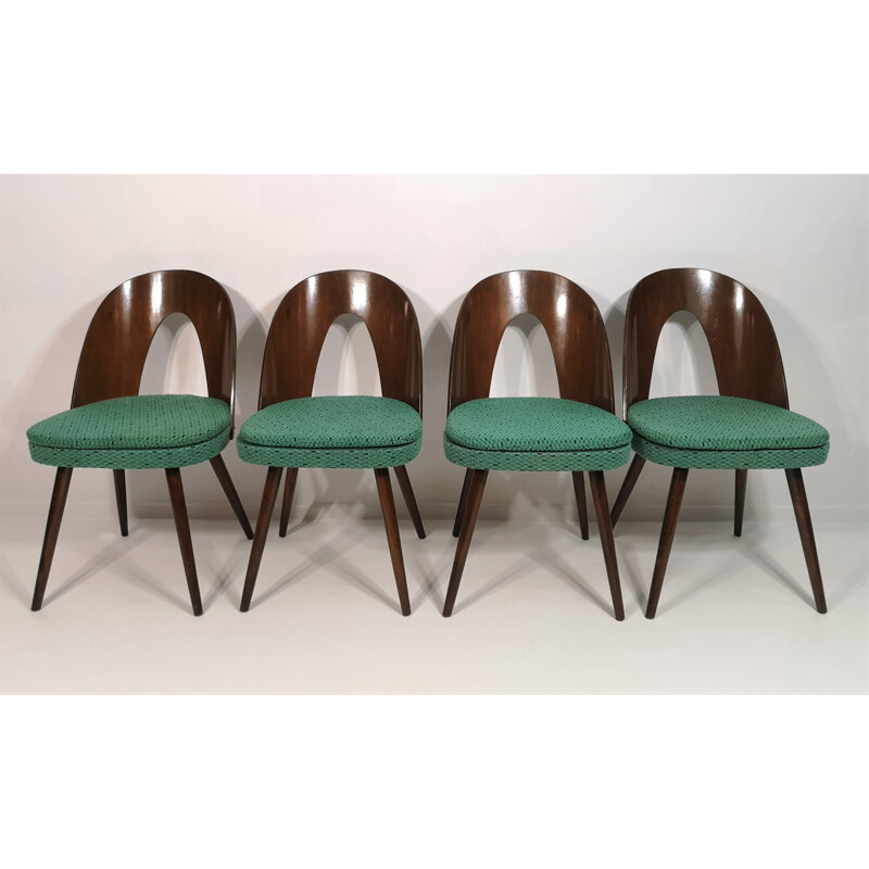 Ensemble de 4 chaises vintage d'Antonín Šuman 1960