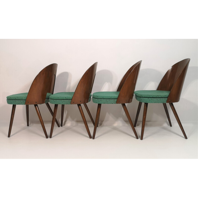 Set of 4 vintage chairs by Antonín Šuman 1960