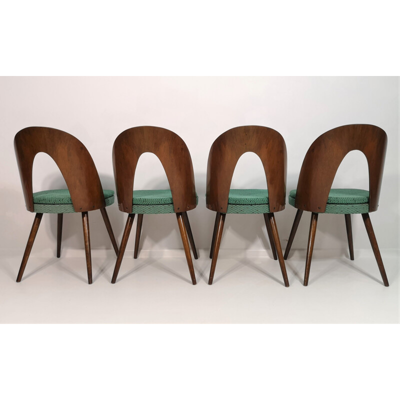Set of 4 vintage chairs by Antonín Šuman 1960