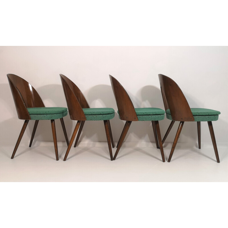 Set of 4 vintage chairs by Antonín Šuman 1960