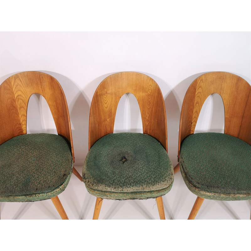 Ensemble de 4 chaises vintage d'Antonín Šuman 1960