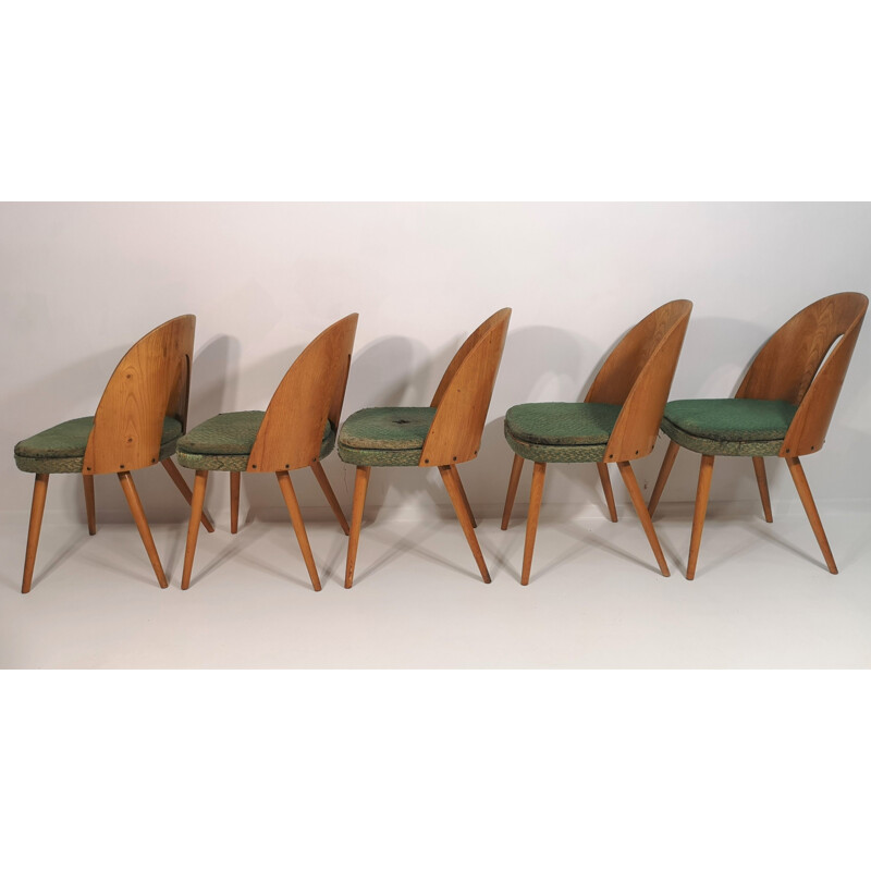 Ensemble de 4 chaises vintage d'Antonín Šuman 1960