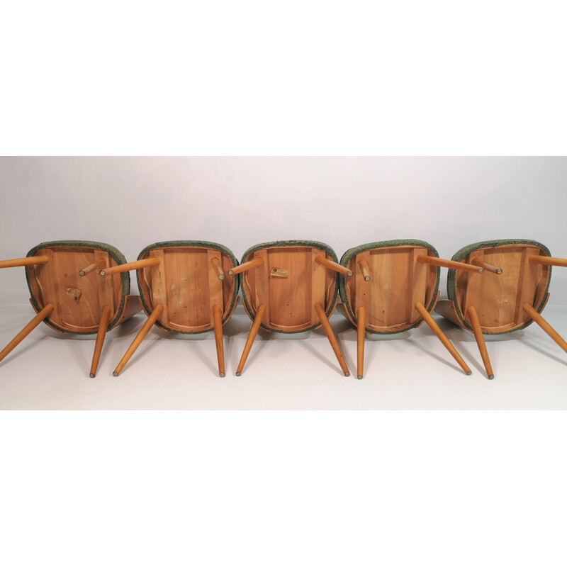 Ensemble de 4 chaises vintage d'Antonín Šuman 1960