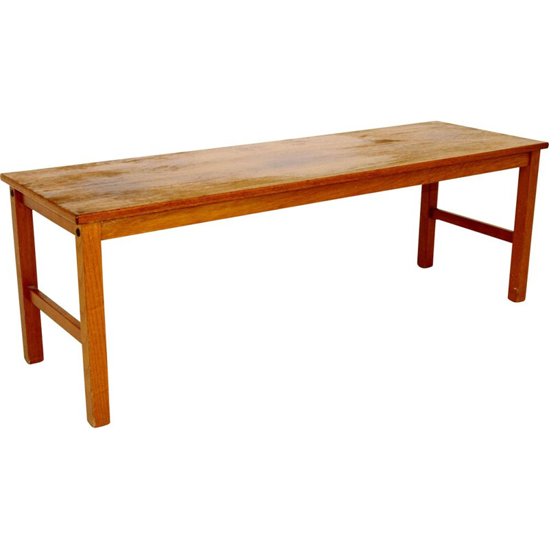 Vintage Minimalist  teak bench, Sweden 1960