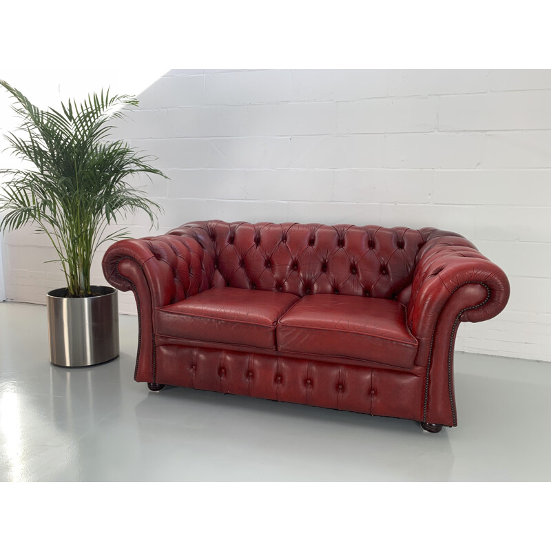 Vintage Chesterfield two seater sofa