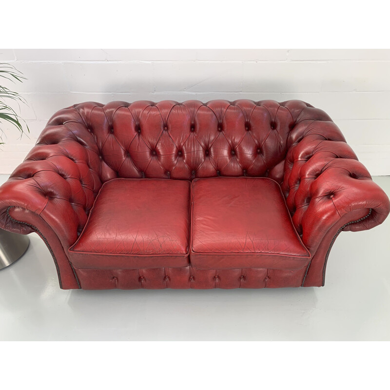 Vintage Chesterfield two seater sofa