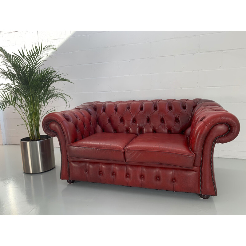 Vintage Chesterfield two seater sofa