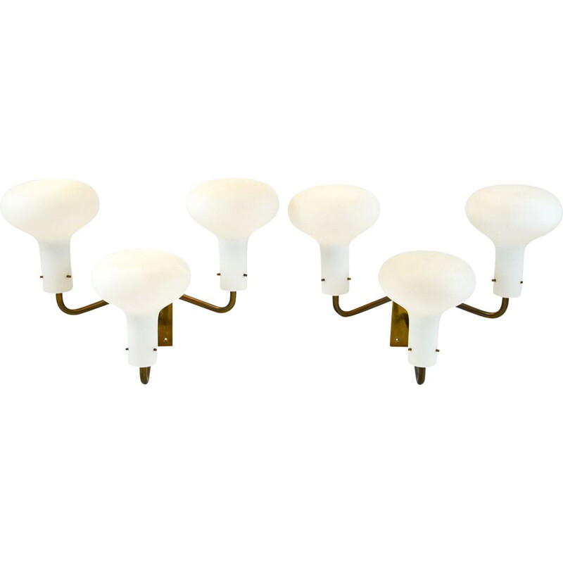 Set of 5 vintage Lp12A sconces by Ignazio Gardella for Azucena, 1959