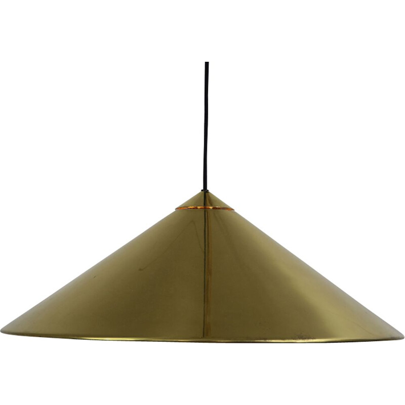 Pair of vintage brass pendant lamps by Florian Schultz