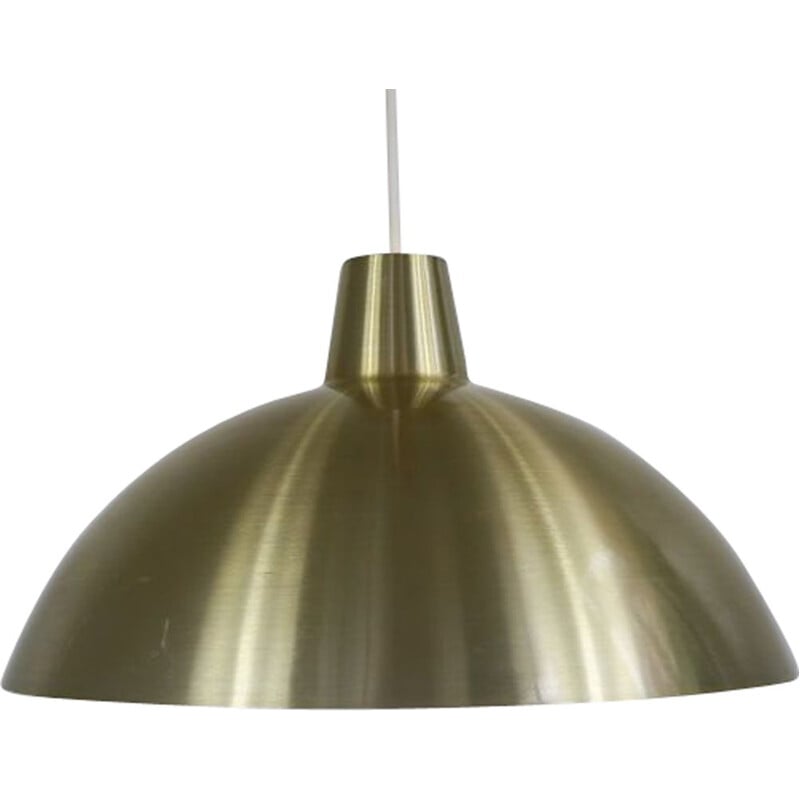 Vintage brass pendant lamp Lyfa, Danish 1960